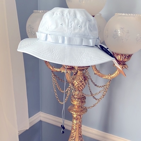 Brand New The North Face Class V Brimmer Bucket Hat Beta Blue UPF 40+ Protection - Picture 4 of 15